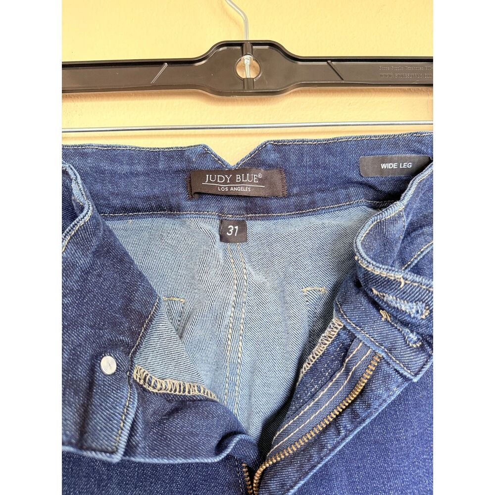 Judy Blue High Rise Double Button Wide Leg Jeans‎ Size 31 - Picture 3 of 9